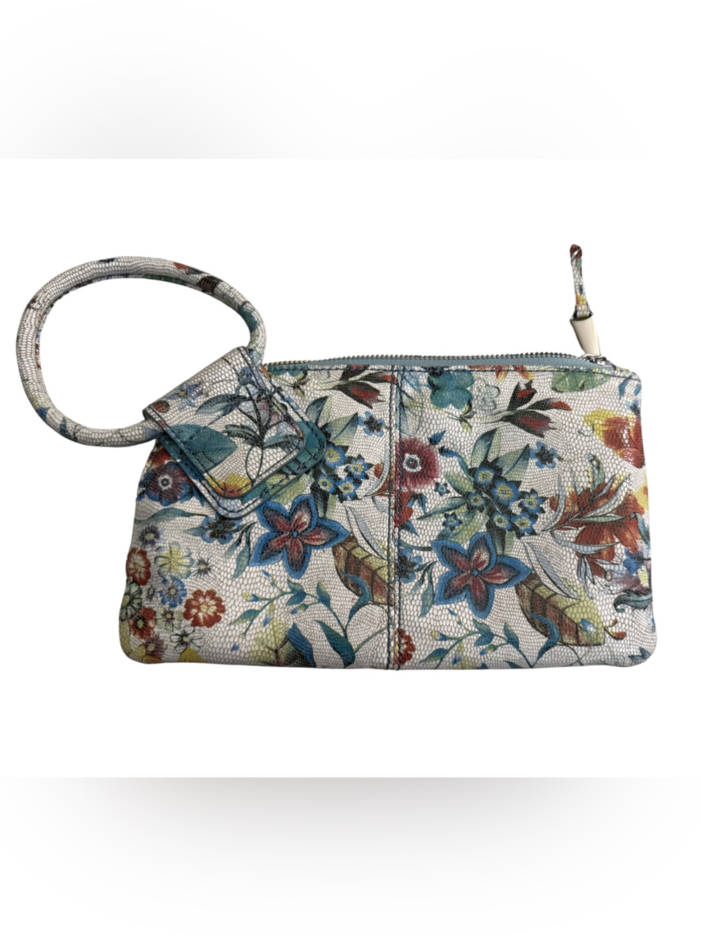 HOBO Sable Leather Floral Print Wristlet Clutch - Multicolor